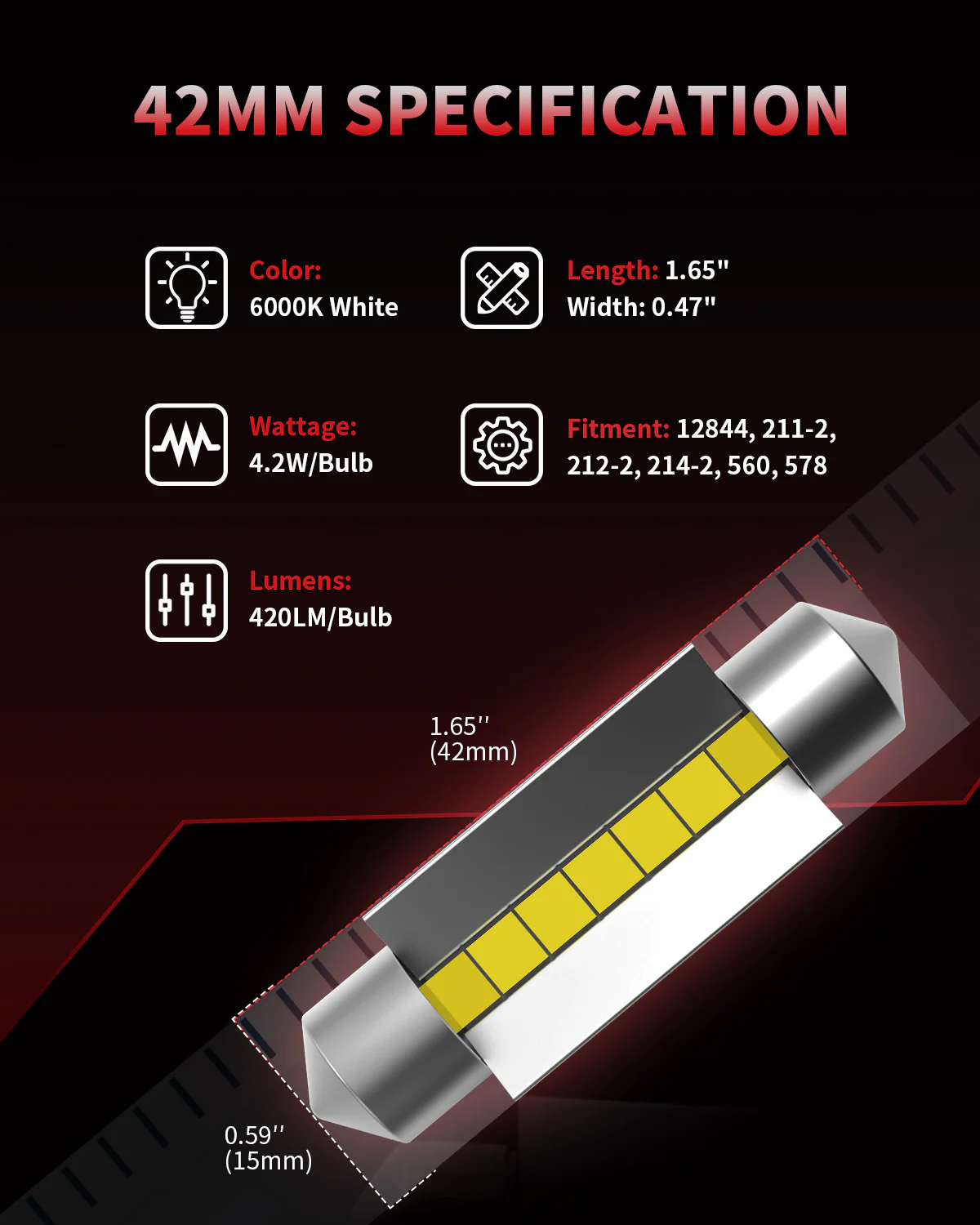 Fit for 2004-2008 Ford F-150 The Brightest LED Bulbs Upgrade - Image 56