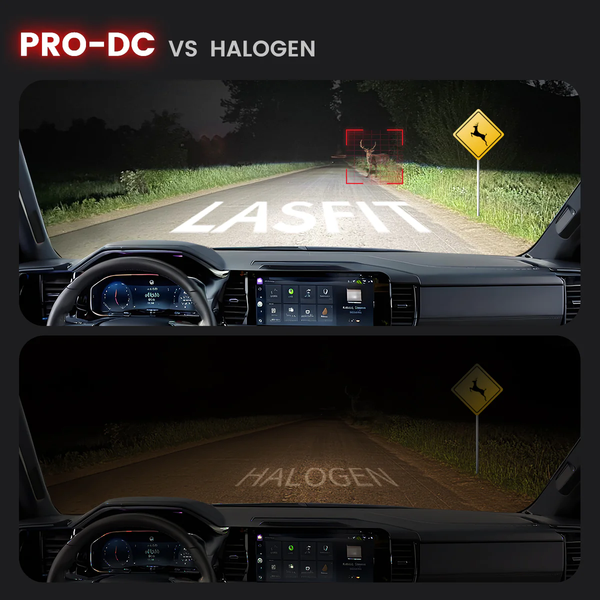 Fit for 2018-2023 Ford F-150 Custom H11 9005 LED Bulbs w/ Dust Cover | Pro-DC Series - Image 9