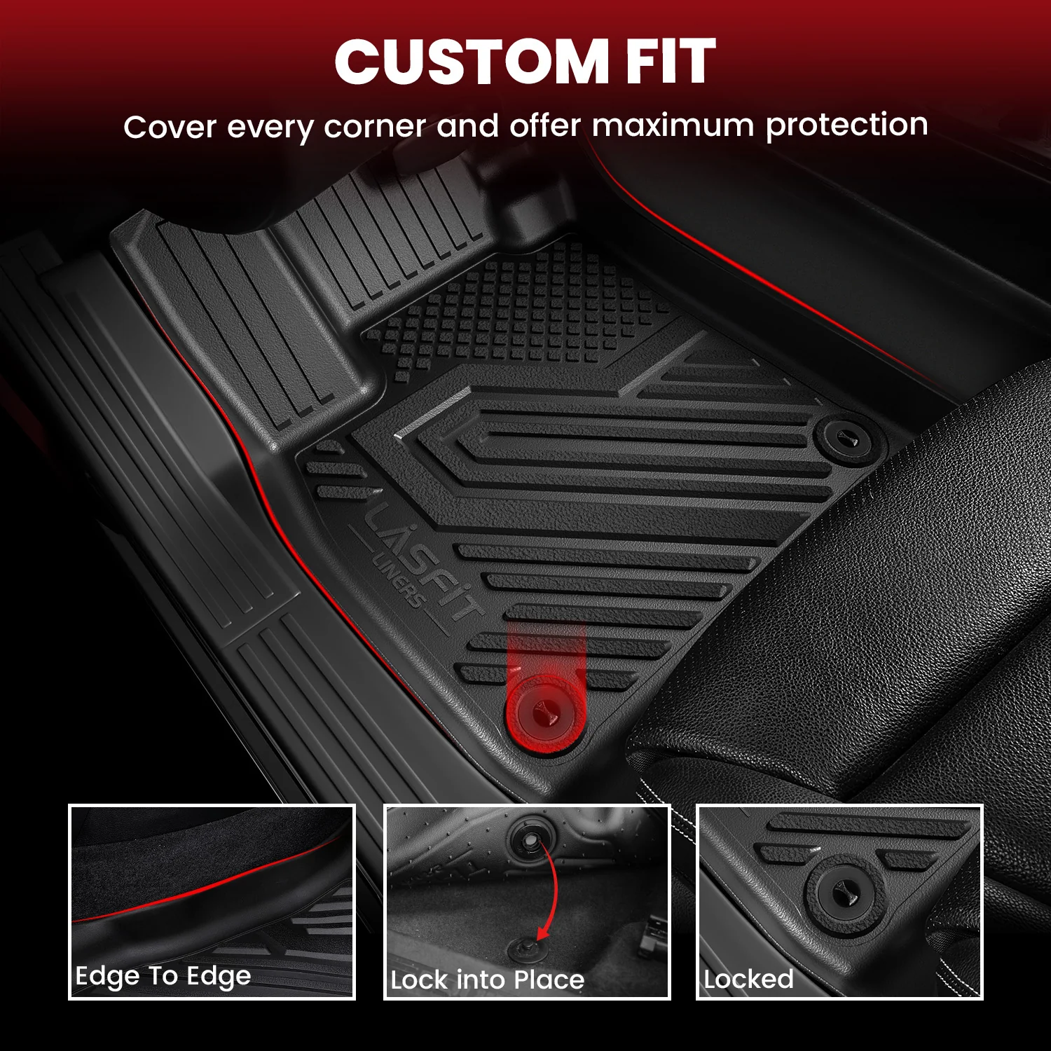 Fit for 2020-2025 Hyundai Palisade Floor Mats or Seatback & Cargo Mat, Fit 7 Seats or 8 Seats - Image 3