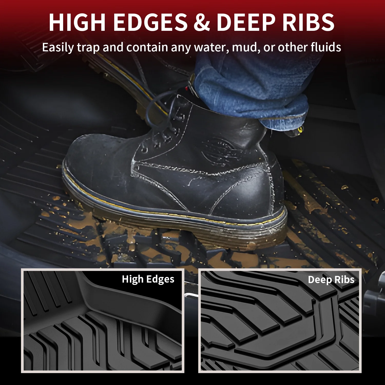 Fit for 2014-2020 Nissan Rogue Floor Mats or Cargo Mat, Not For Sport & Select, Cargo Mat fit when cargo tray is in the top position - Image 5